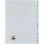Rexel PP vahelehed, hallid, tähestikulised, Tähestikuline vahelehtede register, Polüpropüleen (PP), Hall, A4+, 246 mm, 297 mm
