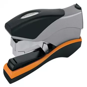 Rexel klammerdaja käsitsi Optima 40 Low Force hõbe/must, 40 lehte, must, oranž, hõbe, metall, 7 cm, 600 g, 40 x 190 x 80 mm