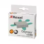 Rexel Odyssey klambrid, pakis 2500 tk, Klambripakk, 2500 klambrit, Teras, Hõbedane, 60 lehte, 130 g