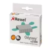 Rexel Odyssey klambrid, pakis 2500 tk, Klambripakk, 2500 klambrit, Teras, Hõbedane, 60 lehte, 130 g