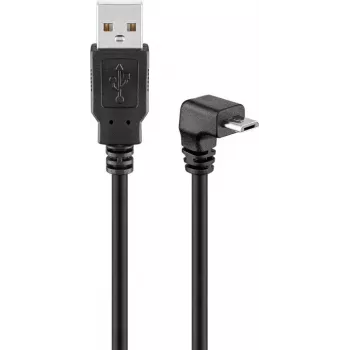 USB 2.0 Hi-Speed kaabel Goobay 95343 90° must 1.8m