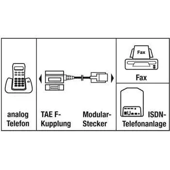 Hama 00044918 telefonikaabel must