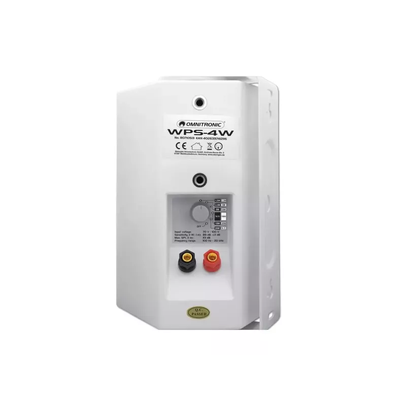 2-suunaline kõlar Omnitronic 80710513 valge juhtmega 20 W