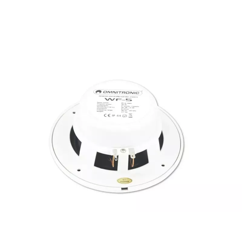 Kahesuunaline valjuhääldi Omnitronic 80710864 valge juhtmega 25 W