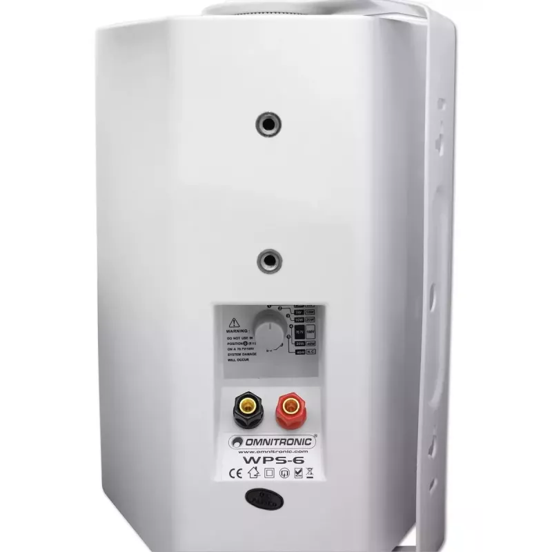 2-ribaline kõlar Omnitronic 80710533 valge juhtmega 40 W