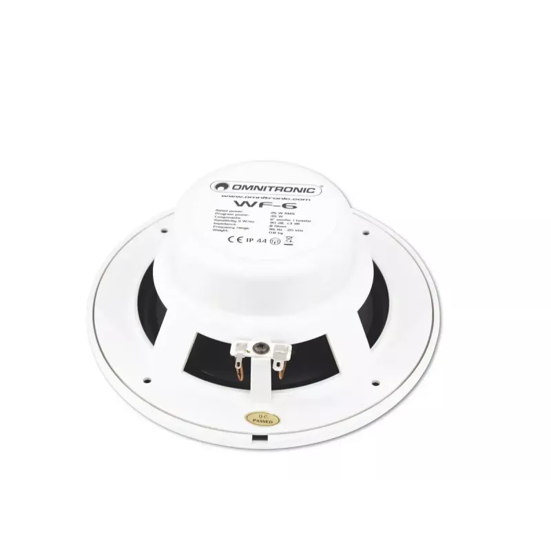 2-suunaline kõlar Omnitronic 80710865 valge juhtmega 25 W