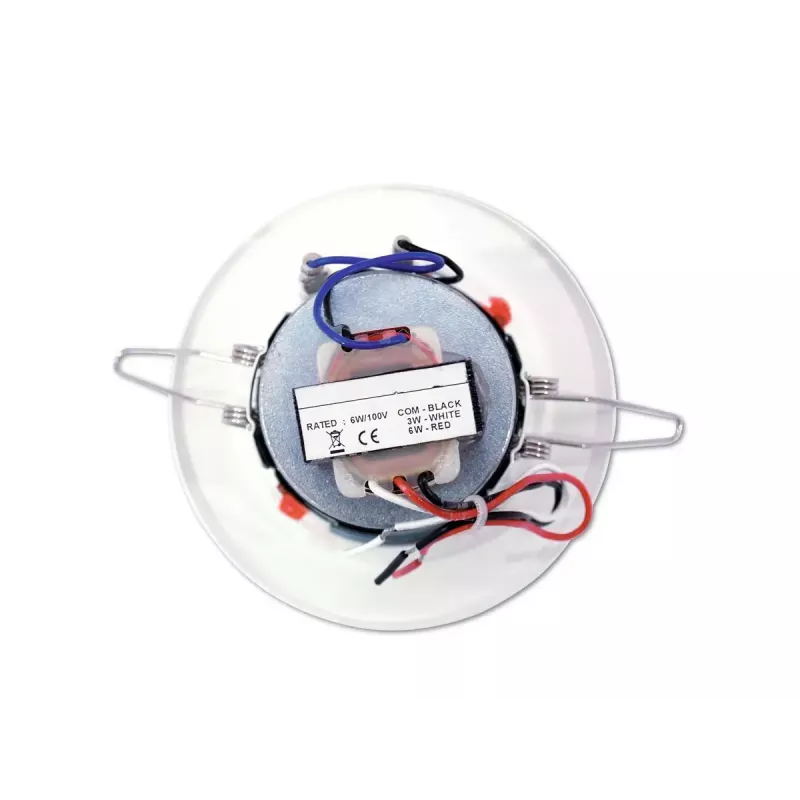 2-suunaline kõlar Omnitronic 80710202 Valge Juhtmega 6 W