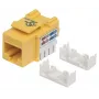 Intellinet Keystone Jack, Cat6, UTP, Punch-down, kollane, lame, kollane, RJ-45, emane, 22/26, Cat6