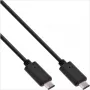 InLine USB 3.1 tüüp C, 2m USB-kaabel USB 3.2 Gen 2 (3.1 Gen 2) USB C Must