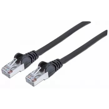 Intellinet võrgukaabel, Cat7-kaabel/Cat6A-pistikud, 0,5 m, must, vask, S/FTP, LSZH, PVC, RJ45, kullatud kontaktid, haardevaba, kaitsekestaga, eluaegne garantii