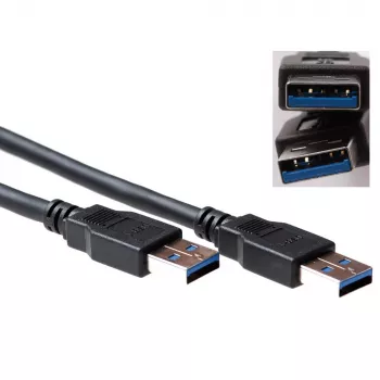 USB-kaabel ACT USB 3.0 A-pistik - USB A-pistik 0,50 m