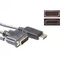 ACT üleminekukaabel DisplayPort isane – DVI isane 3,00 m