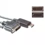 ACT üleminekukaabel DisplayPort isane – DVI isane 5,00 m