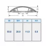ACT ümar juhtmekarp PVC 50 mm, hall, PVC, V-0, 50 mm