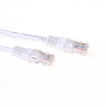 ACT valge 20-meetrine U/UTP CAT6A ühenduskaabel RJ45-pistikutega