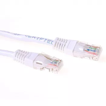 ACT valge 2-meetrine U/UTP CAT6 patch-kaabel RJ45-pistikutega
