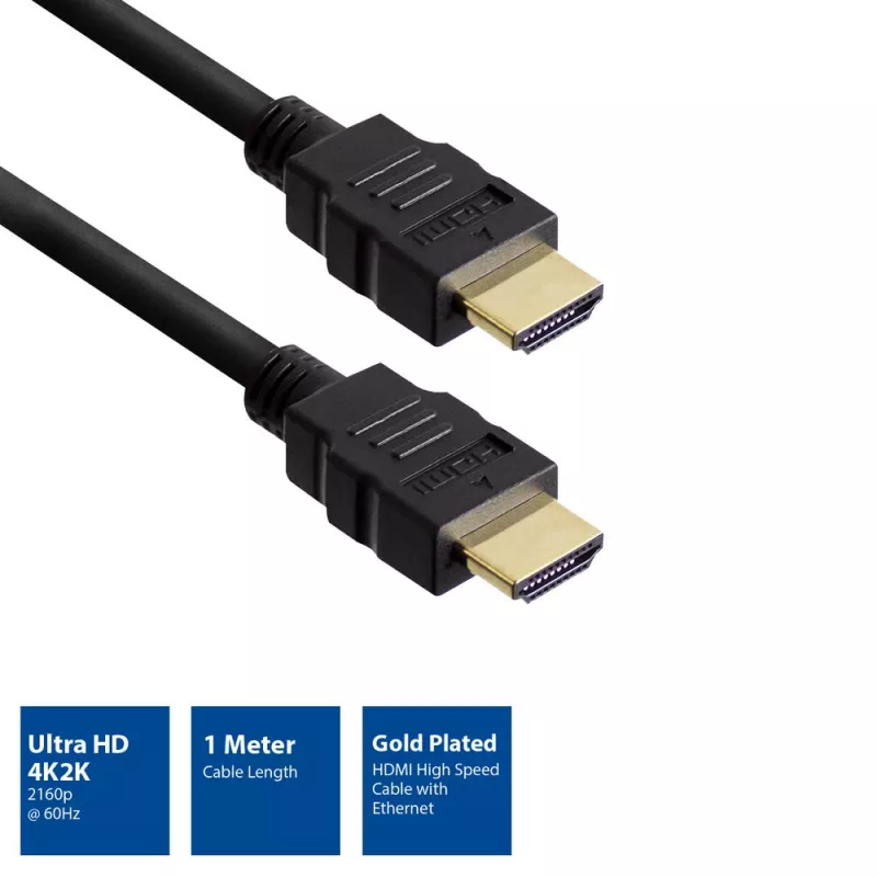 Ewent EC3901 HDMI-kaabel 1 m HDMI tüüp A (standardne) Must