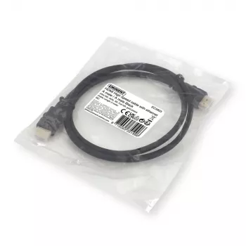 Ewent OEM HDMI High Speed kaabel Ethernetiga, 3 meetrit, must