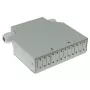 ACT DIN-rööpale paigaldatav kiudoptiline terminalkarp tühi, 12 porti, kiud, elevandiluu, 130 mm, 130 mm, 45,3 mm, Karp