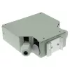 ACT DIN-rööpale paigaldatav kiudoptiline terminalkarp tühi, 12 porti, kiud, elevandiluu, 130 mm, 130 mm, 45,3 mm, Karp