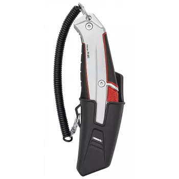 Utility Knife WEDO 78 825 Must Punane Hõbedane