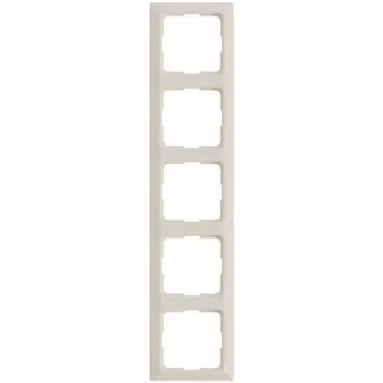 Legrand raam 5-kordne modulaarsete lülitite ja pistikupesade jaoks, mudel 776005, värvus mandelweiß