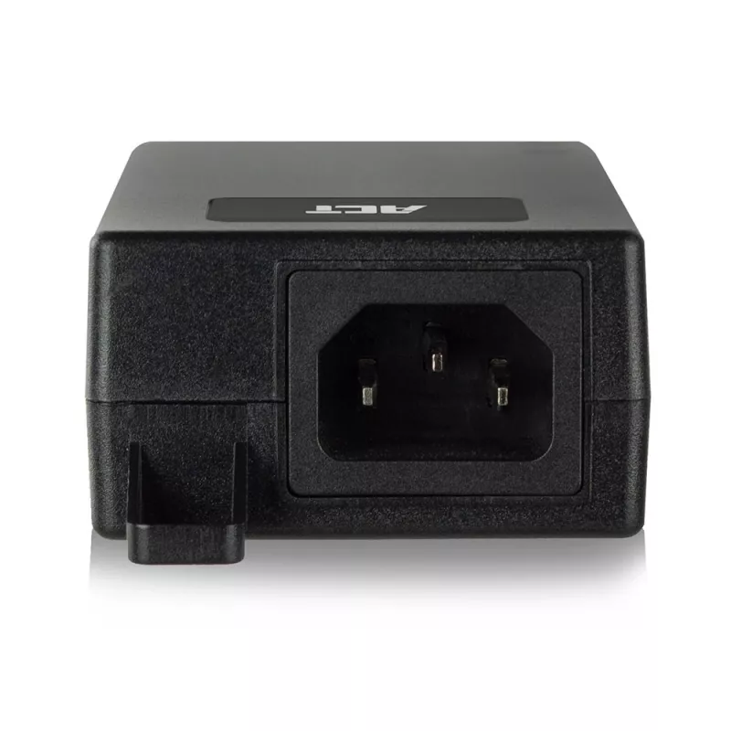 ACT Gigabit PoE+ (30W) injektor, Gigabit Ethernet, 10,100,1000 Mbit/s, IEEE 802.3, IEEE 802.3ab, IEEE 802.3af, IEEE 802.3at, IEEE 802.3u, must, 30 V, 100–240 V