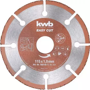 Lõikeketas KWB EASY CUT karbiid Universal 11.5 cm