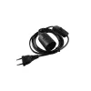 Toitekaabel Eurolite 51100666 Must 1.7 m H05VV-F 230 V