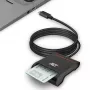 ACT väline USB-C kiipkaardi eID kaardilugeja, must