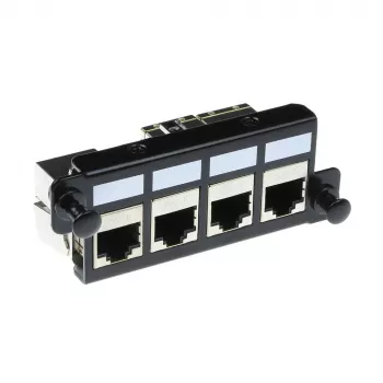 ACT adapterplaat 4 x keystone FTP jaoks, adapter, must, 1 tk