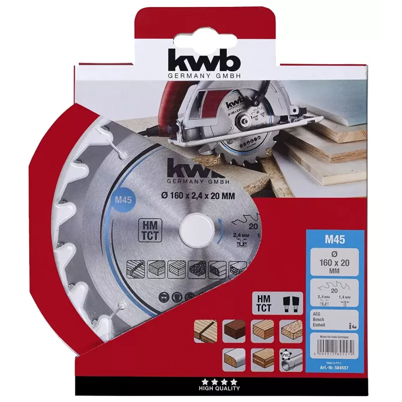 Ketassaag KWB 584557 volframkarbiidotstega 1 tk