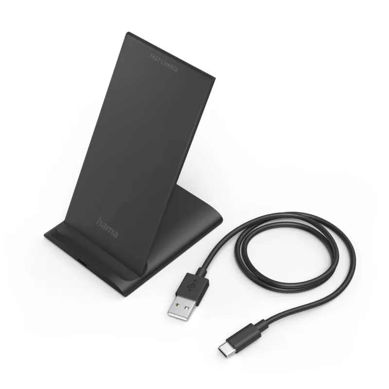Hama QI-FC10S Nutitelefon Must USB Juhtmevaba laadimine Kiirlaadimine Siseruumides