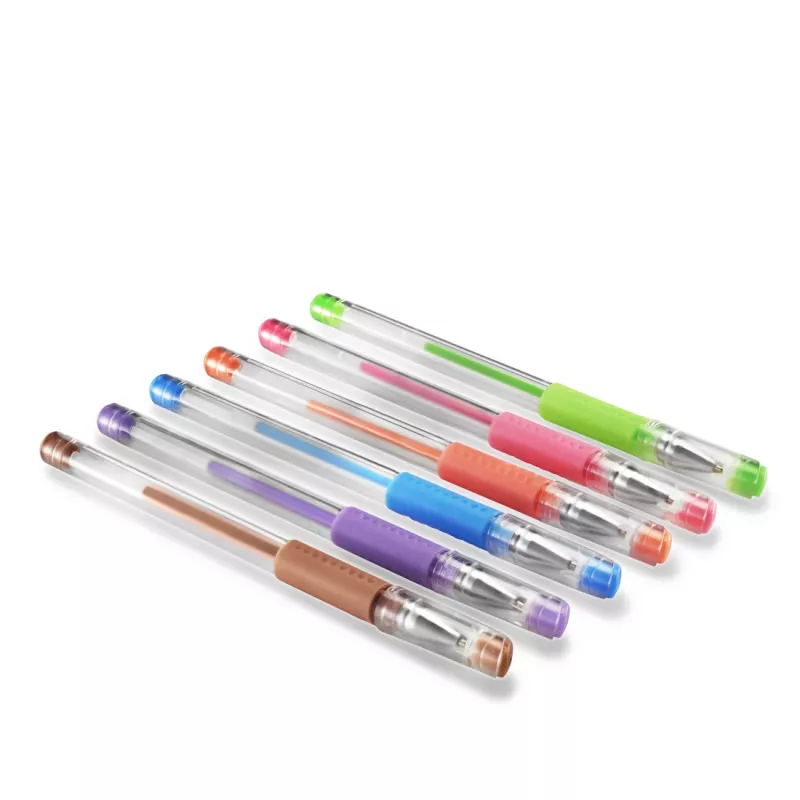 Hama Pastel korgiga geelpliiats Sinine, Pruun, Roheline, Oranž, Roosa, Lilla 6 tk