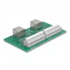 DeLOCK RJ50 2 × emane kuni 2 × klemmliist surunupuga DIN-liistule