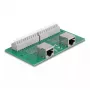 DeLOCK RJ50 2 × emane kuni 2 × klemmliist surunupuga DIN-liistule