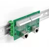 DeLOCK RJ50 2 x emane kuni 2 x klemmiplokk surunupuga DIN-liistule nurga all