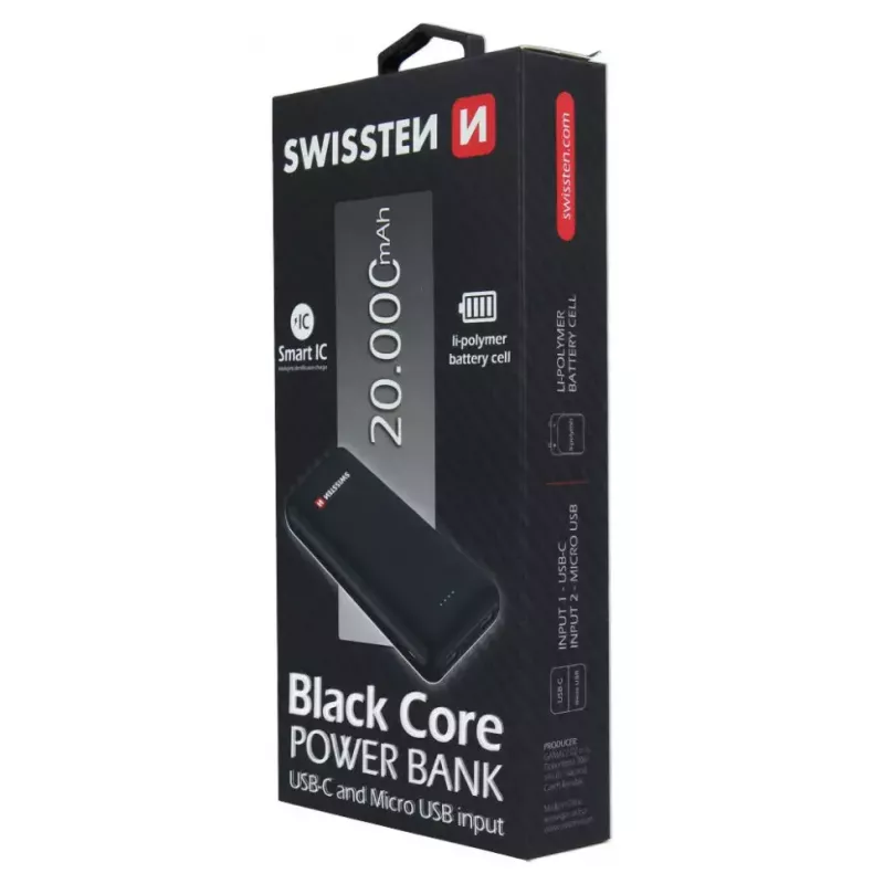 Akupank Swissten 22013928 20000 mAh