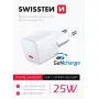 SWISSTEN Mini reisilaadur GaN 25W PD USB-C kiirlaadija telefonidele ja tahvelarvutitele