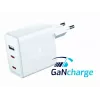 SWISSTEN reisilaadija GaN 70W 2×USB-C kiirlaadija sülearvutitele ja telefonidele