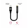 Heliadapter SWISSTEN Lightning 3,5 mm pesasse SW-LIGHT-3.5MM-BK, kaabel 0,15 m, must