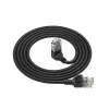 ACT must 5-meetrine U/UTP CAT6A LSZH õhuke patch-kaabel RJ45 pistikutega, 90° ülesnurga all otse