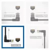 ACT must 5-meetrine U/UTP CAT6A LSZH õhuke patch-kaabel RJ45 pistikutega, 90° ülesnurga all otse