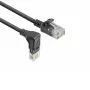 ACT must 0,15 m U/UTP CAT6A LSZH õhuke ühenduskaabel RJ45 pistikutega 90° alla suunatud ja sirge