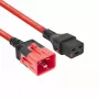ACT toitejuhe C19 IEC Lock - C20 IEC Lock Dual Locking punane 3 m, PC3641