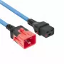 ACT Powercord C19 IEC Lock - C20 IEC Lock Dual Locking sinine 1 m, PC3634
