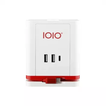 Toitepikenduskuubik Olympia SW 1000 – 3 vahelduvvoolu pistikupesa, 1,5 m kaabel, 230V/16A, punane ja valge