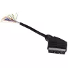Hama 00205081 SCART-kaabel 1,5 m SCART (21-kontaktiline) Must