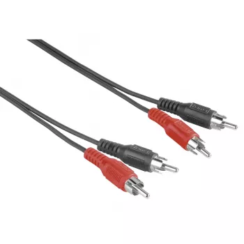 Hama 00205085 helikaabel 1,5 m 2 x RCA Must