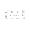 Hama 00200901 USB-kaabel USB 2.0 3 m USB A USB B